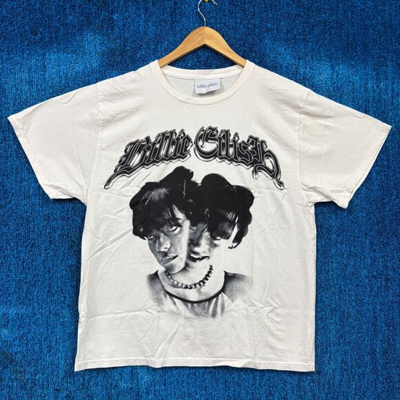 Billie Eilish Split Face Bad Guy Fall Collection Pop Tee XL - Picture 1 of 4